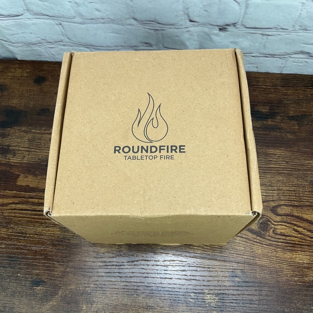 Roundfire Tabletop Fire Pit‎ Portable Indoor Outdoor Concrete Personal Fireplace